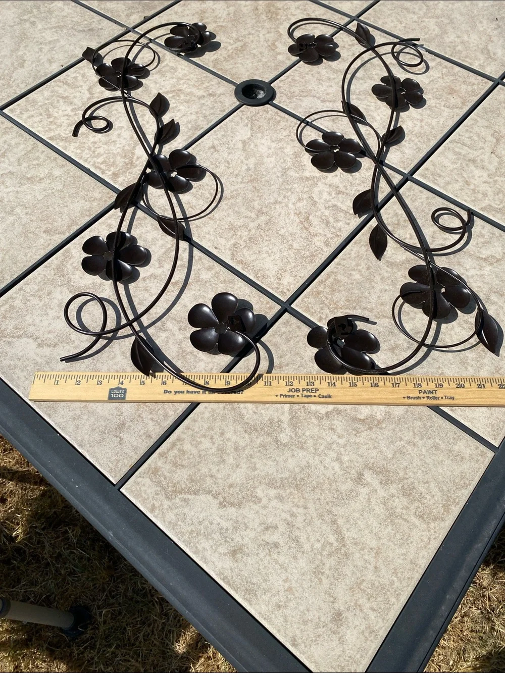 Decorative Metal Floral Vine Wall Art Set of 2 (11